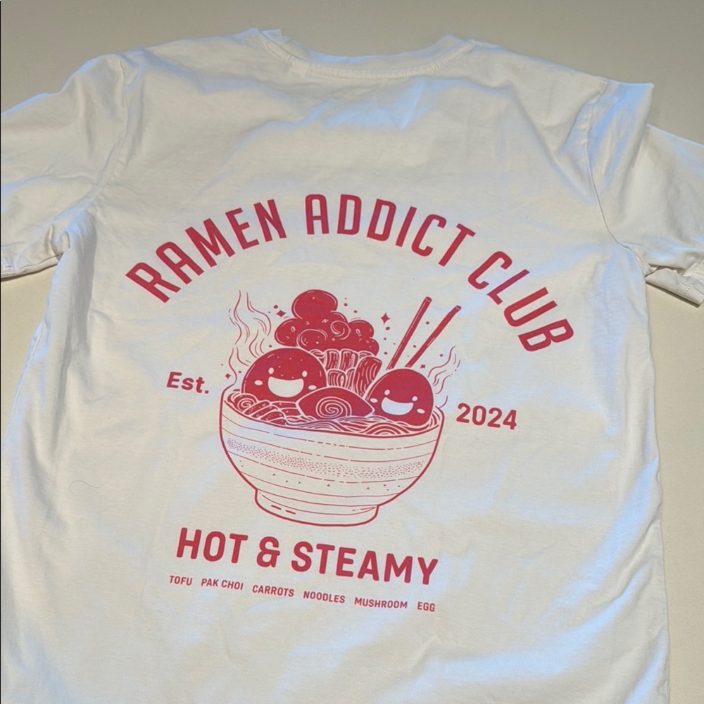 White Ramen Addict Club T-Shirt
